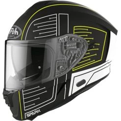 Airoh Spark Cyrcuit Motorcycle Helmet & Visor 17 Airoh Spark Cyrcuit Motorcycle Helmet & Visor -Biker Style Shop lrgscale25904 Airoh Spark Cyrcuit Motorcycle Helmet Matt Black 850 1