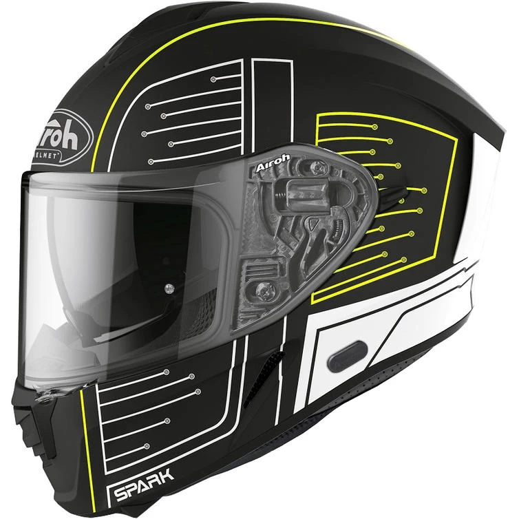 Airoh Spark Cyrcuit Motorcycle Helmet & Visor 6 Airoh Spark Cyrcuit Motorcycle Helmet & Visor - Image 6