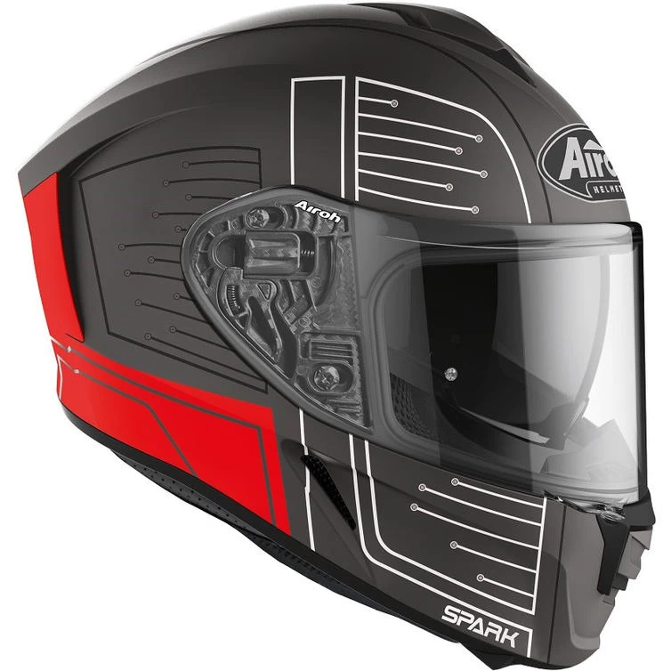 Airoh Spark Cyrcuit Motorcycle Helmet & Visor 7 Airoh Spark Cyrcuit Motorcycle Helmet & Visor - Image 7