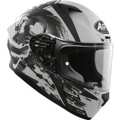 Airoh Valor Akuna Motorcycle Helmet & Visor 18 Airoh Valor Akuna Motorcycle Helmet & Visor -Biker Style Shop lrgscale25909 Airoh Valor Akuna Motorcycle Helmet Matt Grey Black 1600 2