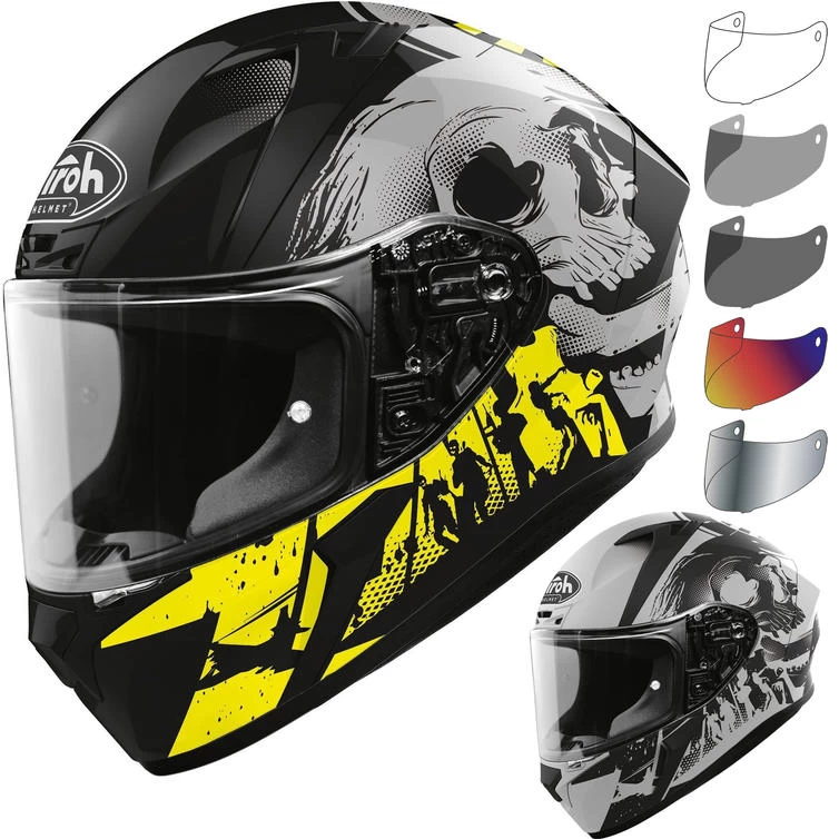 Airoh Valor Akuna Motorcycle Helmet & Visor 1 Airoh Valor Akuna Motorcycle Helmet & Visor