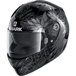 Shark Ridill Nelum Motorcycle Helmet & Visor -Biker Style Shop lrgscale25963 Shark Ridill Nelum Motorcycle Helmet Black Silver Anthracite 1600 1 1