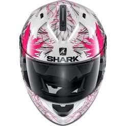 Shark Ridill Nelum Motorcycle Helmet & Visor -Biker Style Shop lrgscale25963 Shark Ridill Nelum Motorcycle Helmet White Black Violet 1600 2 1