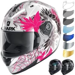 Shark Ridill Nelum Motorcycle Helmet & Visor