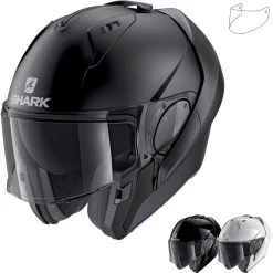 Shark Evo-ES Blank Flip Front Motorcycle Helmet & Visor