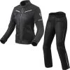 Rev It Rev It Airwave 3 Ladies Motorcycle Jacket & Trousers Black Kit