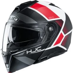 HJC I90 Hollen Flip Front Motorcycle Helmet & Visor -Biker Style Shop lrgscale26087 HJC I90 Hollen Flip Front Motorcycle Helmet Red 863 1