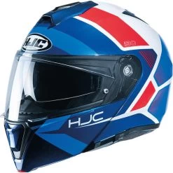 HJC I90 Hollen Flip Front Motorcycle Helmet & Visor -Biker Style Shop lrgscale26087 HJC I90 Hollen Flip Front Motorcycle Helmet Red White Blue 840 1