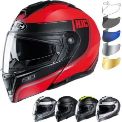 HJC I90 Davan Flip Front Motorcycle Helmet & Visor