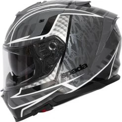Spada SP1 Raptor Motorcycle Helmet & Visor -Biker Style Shop lrgscale26206 Spada SP1 Raptor Motorcycle Helmet Matt Black Grey 824 2