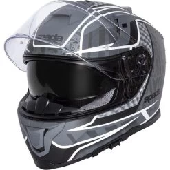 Spada SP1 Raptor Motorcycle Helmet & Visor -Biker Style Shop lrgscale26206 Spada SP1 Raptor Motorcycle Helmet Matt Black Grey 898 1