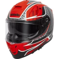 Spada SP1 Raptor Motorcycle Helmet & Visor -Biker Style Shop lrgscale26206 Spada SP1 Raptor Motorcycle Helmet Matt Red Grey 836 1