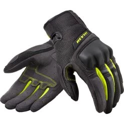 Rev It Volcano Motorcycle Gloves -Biker Style Shop lrgscale26590 Rev It Volcano Motorcycle Gloves Black Neon Yellow 1600 1