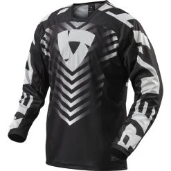 Rev It Rough Motocross Jersey -Biker Style Shop lrgscale26612 Rev It Rough Motocross Jersey Black White 1600 1