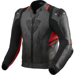 Rev It Quantum 2 Leather Motorcycle Jacket 10 Rev It Quantum 2 Leather Motorcycle Jacket -Biker Style Shop lrgscale26621 Rev It Quantum 2 Leather Motorcycle Jacket Anthracite Neon Red 1600 1