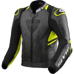 Rev It Quantum 2 Leather Motorcycle Jacket 11 Rev It Quantum 2 Leather Motorcycle Jacket -Biker Style Shop lrgscale26621 Rev It Quantum 2 Leather Motorcycle Jacket Anthracite Neon Yellow 1600 1
