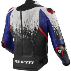 Rev It Quantum 2 Pro Air Leather Motorcycle Jacket 10 Rev It Quantum 2 Pro Air Leather Motorcycle Jacket -Biker Style Shop lrgscale26622 Rev It Quantum 2 Pro Air Leather Motorcycle Jacket White Blue 1600 2