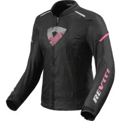 Rev It Rev It Sprint H2O Ladies Motorcycle Jacket -Biker Style Shop lrgscale26626 Rev It Sprint H2O Ladies Motorcycle Jacket Black Pink 1600 1 1