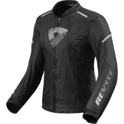 Rev It Rev It Sprint H2O Ladies Motorcycle Jacket -Biker Style Shop lrgscale26626 Rev It Sprint H2O Ladies Motorcycle Jacket Black White 1600 1 1