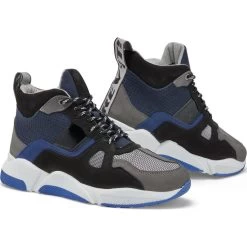 Rev It Astro Leather Motorcycle Shoes -Biker Style Shop lrgscale26632 Rev It Astro Leather Motorbike Shoes Black Blue 1600 1