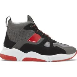 Rev It Astro Leather Motorcycle Shoes -Biker Style Shop lrgscale26632 Rev It Astro Leather Motorbike Shoes Black Neon Red 1600 2