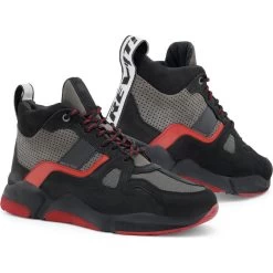 Rev It Astro Leather Motorcycle Shoes -Biker Style Shop lrgscale26632 Rev It Astro Leather Motorbike Shoes Black Red 1600 1