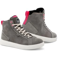 Rev It Arrow Ladies Motorcycle Shoes -Biker Style Shop lrgscale26634 Rev It Arrow Ladies Motorcycle Shoes Light Grey White 1600 1