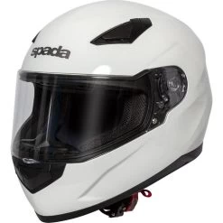 Spada Raiden Motorcycle Helmet & Visor -Biker Style Shop lrgscale26680 Spada Raiden Motorcycle Helmet White 1110 1