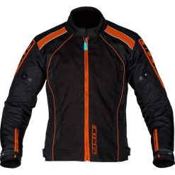 Spada Plaza CE WP Motorcycle Jacket -Biker Style Shop lrgscale26696 Spada Plaza CE WP Motorcycle Jacket Black Orange 1335 1