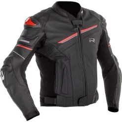 Richa Mugello 2 Leather Motorcycle Jacket -Biker Style Shop lrgscale26758 Richa Mugello 2 Leather Motorcycle Jacket Black Red 1600 1