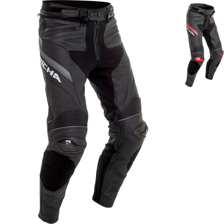 Richa Viper 2 Street Leather Motorcycle Trousers 2 Richa Viper 2 Street Leather Motorcycle Trousers - Image 2