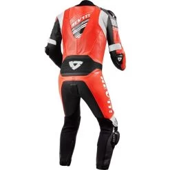 Rev It Apex One Piece Leather Motorcycle Suit -Biker Style Shop lrgscale27041 Rev It Apex One Piece Leather Motorcycle Suit Neon Red White 1600 2 1