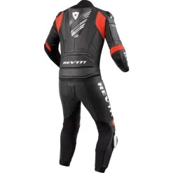 Rev It Apex Combi Two Piece Leather Motorcycle Suit -Biker Style Shop lrgscale27043 Rev It Apex Combi Two Piece Leather Motorcycle Suit Black Neon Red 1600 2