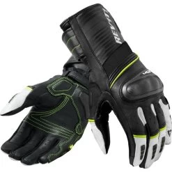 Rev It RSR 4 Leather Motorcycle Gloves 12 Rev It RSR 4 Leather Motorcycle Gloves -Biker Style Shop lrgscale27049 Rev It RSR 4 Leather Motorcycle Gloves Black Neon Yellow 1600 1