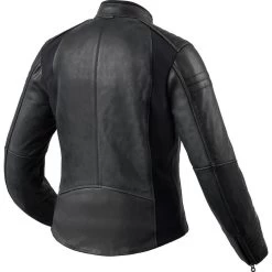 Rev It Rev It Coral Ladies Leather Motorcycle Jacket -Biker Style Shop lrgscale27063 Rev It Coral Ladies Leather Motorcycle Jacket Black 1600 2
