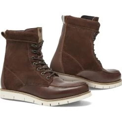 Rev It Mohawk 3 Leather Motorcycle Shoes 15 Rev It Mohawk 3 Leather Motorcycle Shoes -Biker Style Shop lrgscale27077 Rev It Mohawk 3 Leather Motorcycle Shoes Brown White 1600 1