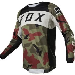 Fox Racing 2022 180 BNKR Motocross Jersey -Biker Style Shop lrgscale27105 Fox Racing 2022 180 BNKR Motocross Jersey Green Camo 1600 1