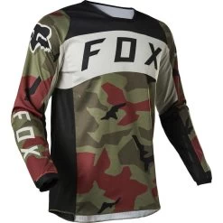 Fox Racing 2022 180 BNKR Motocross Jersey -Biker Style Shop lrgscale27105 Fox Racing 2022 180 BNKR Motocross Jersey Green Camo 1600 2