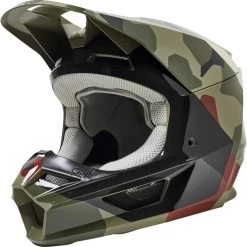 Fox Racing 2022 Youth V1 BNKR Motocross Helmet -Biker Style Shop lrgscale27112 Fox Racing 2022 Youth V1 BNKR Motocross Helmet Green Camo 1600 1