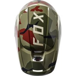 Fox Racing 2022 Youth V1 BNKR Motocross Helmet -Biker Style Shop lrgscale27112 Fox Racing 2022 Youth V1 BNKR Motocross Helmet Green Camo 1600 4