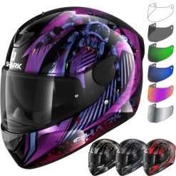 Shark D-Skwal 2 Atraxx Motorcycle Helmet & Visor