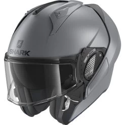 Shark Evo-GT Blank Flip Front Motorcycle Helmet & Visor -Biker Style Shop lrgscale27194 Shark Evo GT Blank Flip Front Motorcycle Helmet Matt Anthracite 1600 1