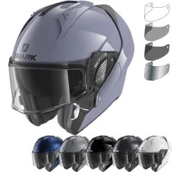 Shark Evo-GT Blank Flip Front Motorcycle Helmet & Visor