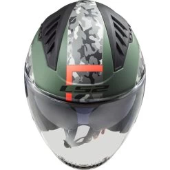 LS2 LS2 OF600 Copter Crispy Open Face Motorcycle Helmet & Visor -Biker Style Shop lrgscale27253 LS2 OF600 Copter Crispy Open Face Motorcycle Helmet Matt Military Green Orange 1600 3