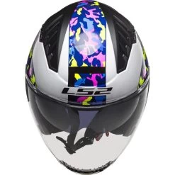 LS2 LS2 OF600 Copter Crispy Open Face Motorcycle Helmet & Visor -Biker Style Shop lrgscale27253 LS2 OF600 Copter Crispy Open Face Motorcycle Helmet White Hi Vis Yellow 1600 3