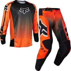 Biker Style Shop -Biker Style Shop lrgscale27334 Fox Racing 2023 180 Leed Motocross Jersey Pants Fluo Orange Kit 1600 1