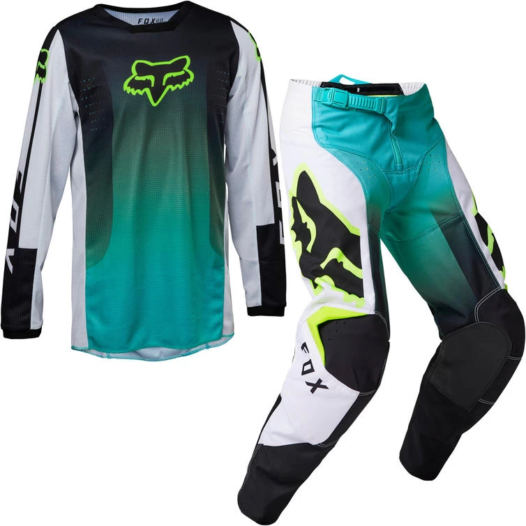 Fox Racing 2023 Youth 180 Leed Motocross Jersey & Pants Teal Kit 1 Fox Racing 2023 Youth 180 Leed Motocross Jersey & Pants Teal Kit