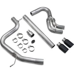 Scorpion Car Exhaust Cat-Back System (Non-Resonated) 90mm Black Ceramic Daytona - Volkswagen Golf MK7 GTD 2013 - 2017 -Biker Style Shop lrgscale27391 SVWS067C Scorpion Car Exhaust Cat Back System 90mm Black Daytona VW Golf MK7 GTD 1379 3