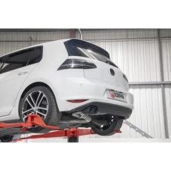 Scorpion Car Exhaust Cat-Back System (Non-Resonated) 90mm Black Ceramic Daytona - Volkswagen Golf MK7 GTD 2013 - 2017 -Biker Style Shop lrgscale27391 SVWS067C Scorpion Car Exhaust Cat Back System 90mm Black Daytona VW Golf MK7 GTD 1600 5
