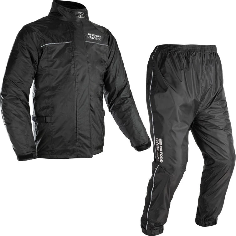 Oxford Rainseal Motorcycle Over Jacket & Pants Black Kit 3 Oxford Rainseal Motorcycle Over Jacket & Pants Black Kit - Image 3